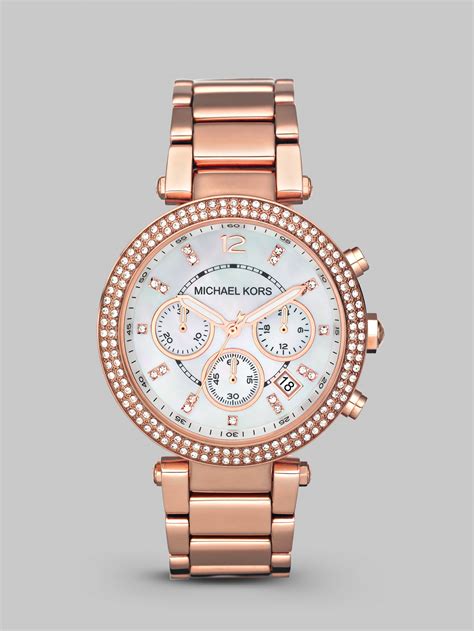 michael kors chronograph bracelet watch gold|Michael Kors Watch.